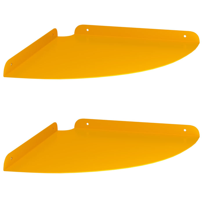 Raft suspendat cu raft 2 pcs Galben muștar 30 x 30 x 2 cm - WALTI WALTI