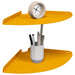 Raft suspendat cu raft 2 pcs Galben muștar 30 x 30 x 2 cm - WALTI WALTI