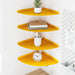 Raft suspendat cu raft 4 pcs Galben muștar 30 x 30 x 2 cm - WALTI WALTI