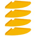Raft suspendat cu raft 4 pcs Galben muștar 30 x 30 x 2 cm - WALTI WALTI
