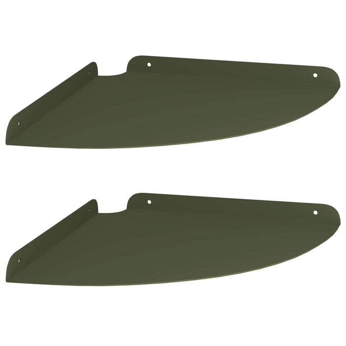 Raft suspendat cu raft 2 pcs Verde măsliniu 30 x 30 x 2 cm - WALTI WALTI
