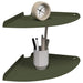 Raft suspendat cu raft 2 pcs Verde măsliniu 30 x 30 x 2 cm - WALTI WALTI