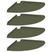 Raft suspendat cu raft 4 pcs Olivengrønn 30 x 30 x 2 cm - WALTI WALTI