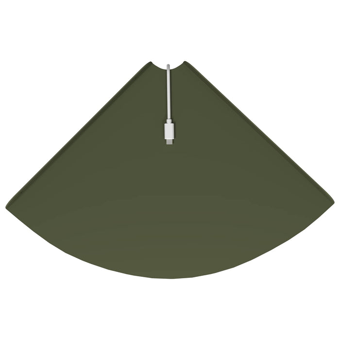 Raft suspendat cu raft 4 pcs Olivengrønn 30 x 30 x 2 cm - WALTI WALTI