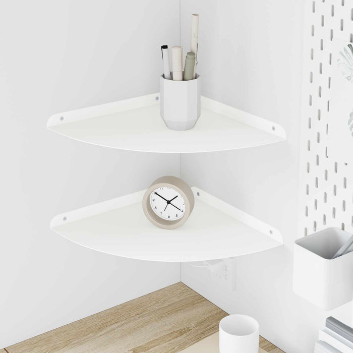Raft suspendat cu raft cu depozitare 2 pcs Alb 30 x 30 x 2 cm - WALTI WALTI