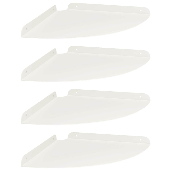 Raft suspendat cu raft cu depozitare 4 pcs Alb 30 x 30 x 2 cm - WALTI WALTI