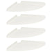 Raft suspendat cu raft cu depozitare 4 pcs Alb 30 x 30 x 2 cm - WALTI WALTI