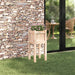 Vază pentru Grădină Natură 31 x 31 x 70 cm Lemn de pin masiv - WALTI WALTI