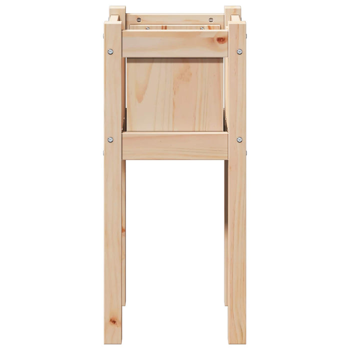 Vază pentru Grădină Natură 31 x 31 x 70 cm Lemn de pin masiv - WALTI WALTI