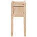 Vază pentru Grădină Natură 31 x 31 x 70 cm Lemn de pin masiv - WALTI WALTI