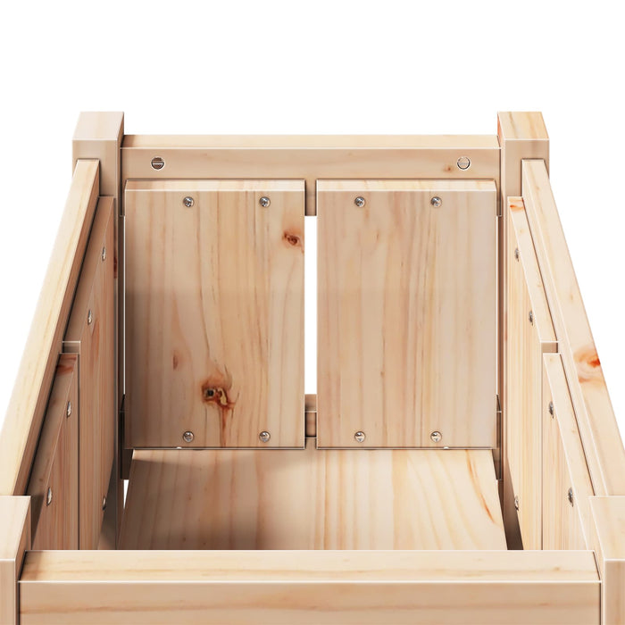 Vază pentru Grădină Natură 40 x 40 x 70 cm Lemn de pin masiv - WALTI WALTI