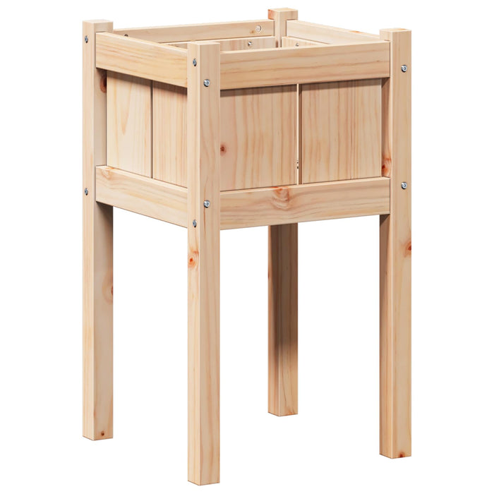 Vază pentru Grădină Natură 40 x 40 x 70 cm Lemn de pin masiv - WALTI WALTI