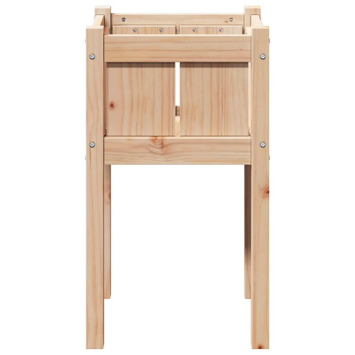 Vază pentru Grădină Natură 40 x 40 x 70 cm Lemn de pin masiv - WALTI WALTI