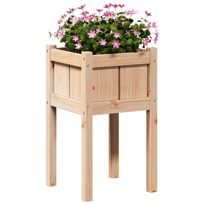 Vază pentru Grădină Natură 40 x 40 x 70 cm Lemn de pin masiv - WALTI WALTI