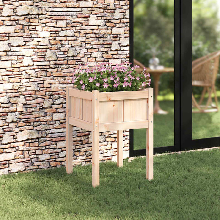 Vază pentru Grădină Natură 50 x 50 x 70 cm Lemn de pin masiv - WALTI WALTI