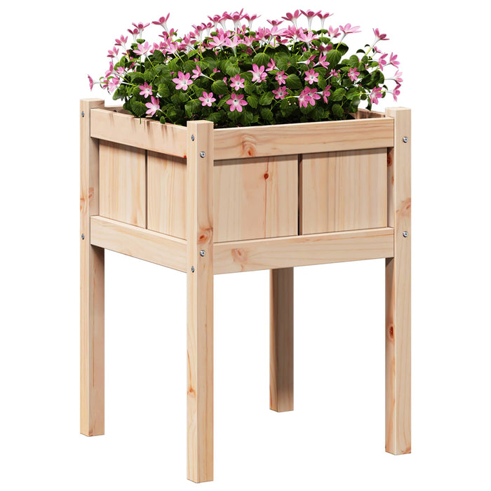 Vază pentru Grădină Natură 50 x 50 x 70 cm Lemn de pin masiv - WALTI WALTI