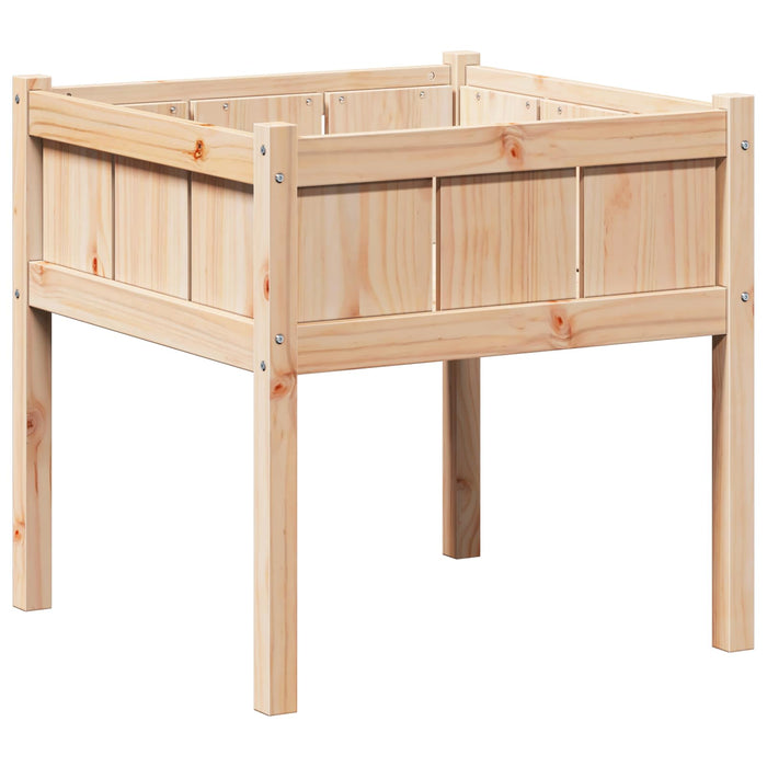 Vază pentru Grădină Natură 70 x 70 x 70 cm Lemn de pin masiv - WALTI WALTI