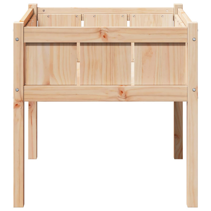 Vază pentru Grădină Natură 70 x 70 x 70 cm Lemn de pin masiv - WALTI WALTI
