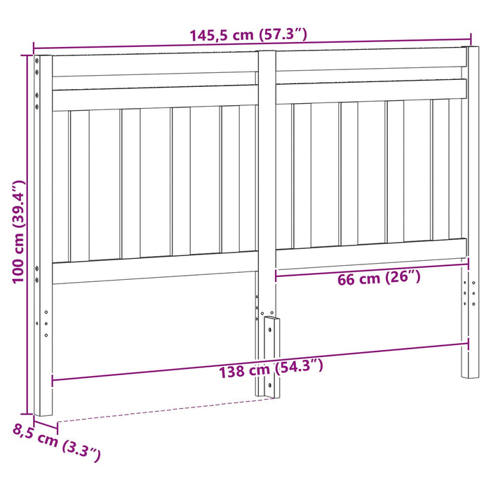 Tăblie cap cu headboard Maroniu cerat 145,5 x 100 cm - WALTI WALTI