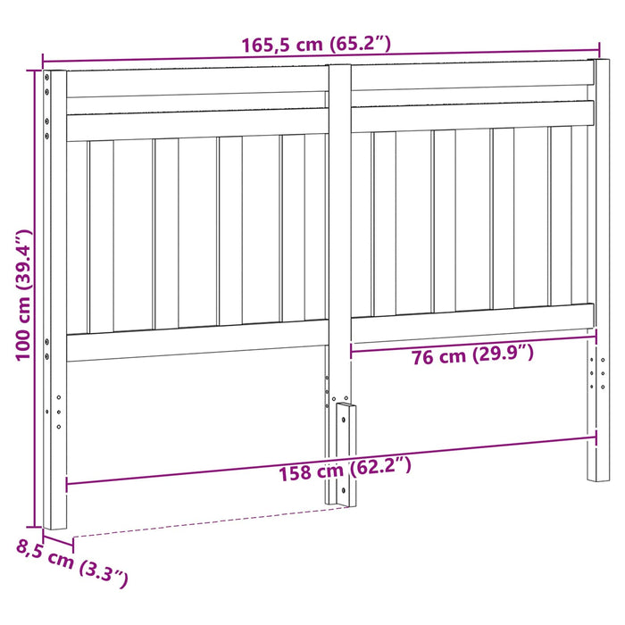 Tăblie cap cu headboard Maroniu cerat 165,5 x 100 cm - WALTI WALTI