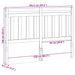 Tăblie cap cu headboard Maroniu cerat 165,5 x 100 cm - WALTI WALTI