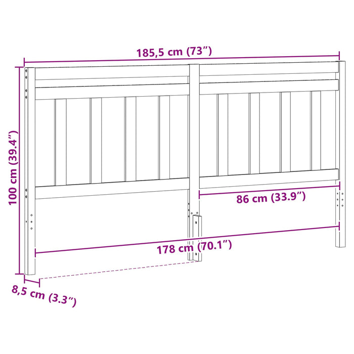 Tăblie cap cu headboard Maroniu cerat 185,5 x 100 cm - WALTI WALTI