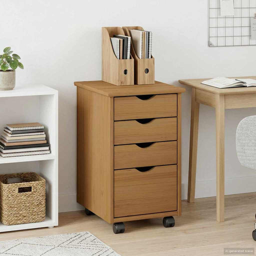 Cabinet mobil MOSS Maro Miere 34 x 39 x 56 cm Lemn masiv de pin - WALTI WALTI