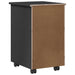 Cabinet mobil cu roata Gri 34 x 39 x 56 cm Lemn de pin masiv - WALTI WALTI