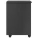 Cabinet mobil cu roata Gri 34 x 39 x 56 cm Lemn de pin masiv - WALTI WALTI