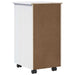 Cabinet mobil cu roata Alb 34 x 39 x 65,5 cm Lemn de pin masiv - WALTI WALTI