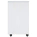Cabinet mobil cu roata Alb 34 x 39 x 65,5 cm Lemn de pin masiv - WALTI WALTI
