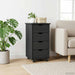 Cabinet mobil cu roata Gri 34 x 39 x 65,5 cm Lemn de pin masiv - WALTI WALTI