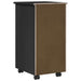 Cabinet mobil Negru 34 x 39 x 65,5 cm Lemn de pin masiv - WALTI WALTI