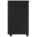 Cabinet mobil Negru 34 x 39 x 65,5 cm Lemn de pin masiv - WALTI WALTI