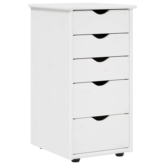 Dulap Alb 34 x 39 x 61,5 cm Lemn de pin masiv - WALTI WALTI