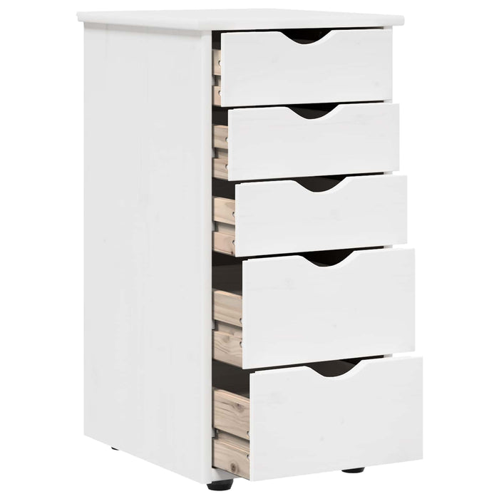 Dulap Alb 34 x 39 x 61,5 cm Lemn de pin masiv - WALTI WALTI