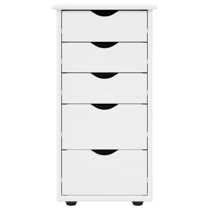Dulap Alb 34 x 39 x 61,5 cm Lemn de pin masiv - WALTI WALTI