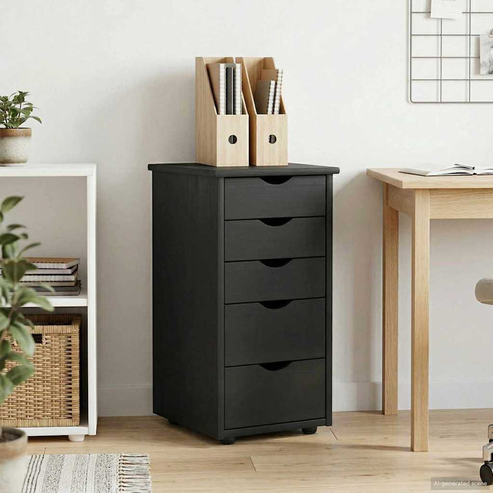 Dulap Gri 34 x 39 x 61,5 cm Lemn de pin masiv - WALTI WALTI