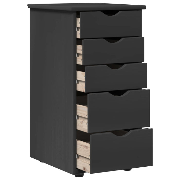 Dulap Gri 34 x 39 x 61,5 cm Lemn de pin masiv - WALTI WALTI