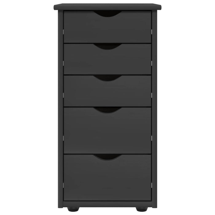 Dulap Gri 34 x 39 x 61,5 cm Lemn de pin masiv - WALTI WALTI