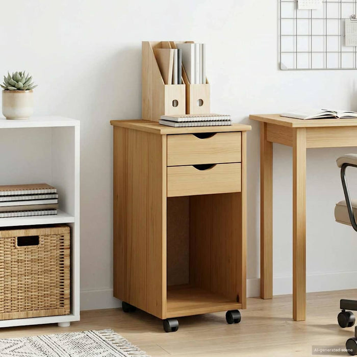 Cabinet mobil Maro Miere 34 x 39 x 65,5 cm Lemn masiv de pin - WALTI WALTI