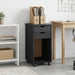 Cabinet mobil cu roata Gri 34 x 39 x 65,5 cm Lemn masiv de pin - WALTI WALTI
