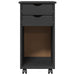 Cabinet mobil cu roata Gri 34 x 39 x 65,5 cm Lemn masiv de pin - WALTI WALTI