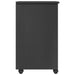 Cabinet mobil cu roata Gri 34 x 39 x 65,5 cm Lemn masiv de pin - WALTI WALTI