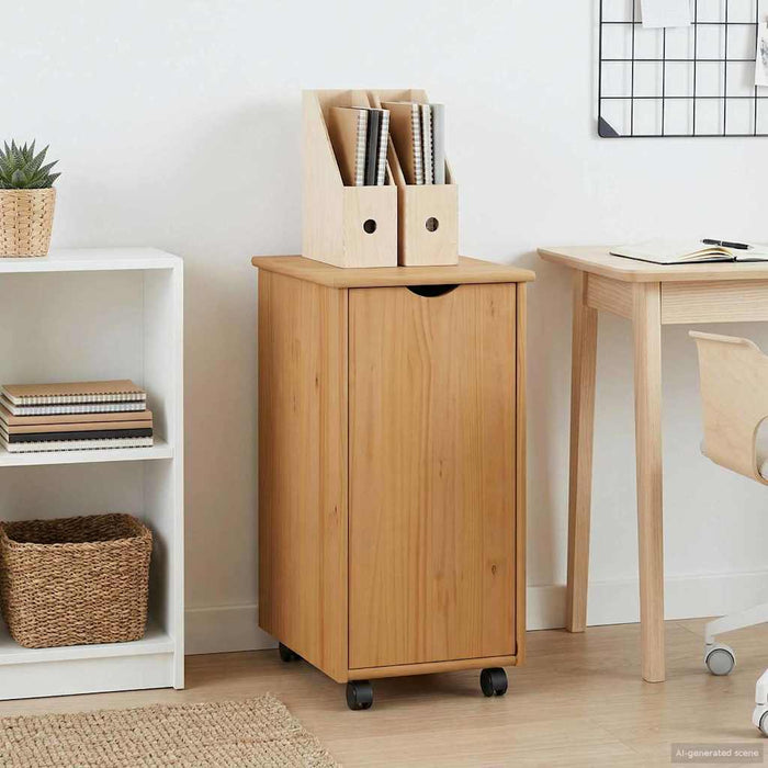 Cabinet mobil Maro miere 34 x 39 x 65,5 cm Lemn de pin masiv - WALTI WALTI