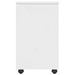 Cabinet mobil cu roata Alb 34 x 39 x 65,5 cm Lemn de pin masiv - WALTI WALTI