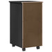 Cabinet mobil Negru 34 x 39 x 65,5 cm Lemn de pin masiv - WALTI WALTI