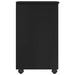 Cabinet mobil Negru 34 x 39 x 65,5 cm Lemn de pin masiv - WALTI WALTI