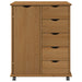 Cabinet mobil Maro miere 63,5 x 39 x 79 cm Lemn de pin masiv - WALTI WALTI