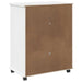 Cabinet mobil cu roata Alb 63,5 x 39 x 79 cm Lemn de pin masiv - WALTI WALTI